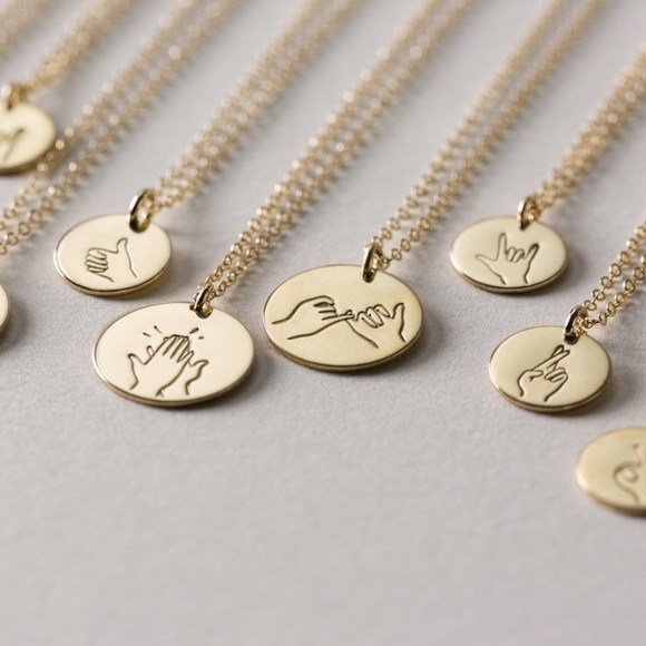 “Much Love” Hand Heart Boho Charm Pendant Necklace - Picture 16 of 16
